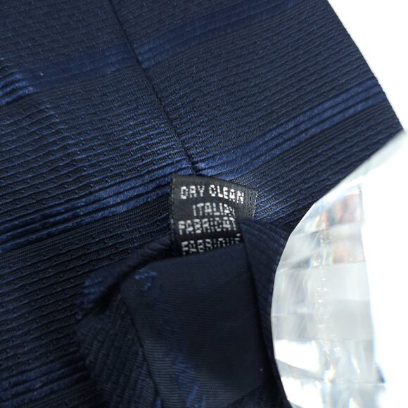 Today's Man Men Necktie 100% Silk Striped Color Blue Size 56x3.5 - NWOT - Picture 4 of 6